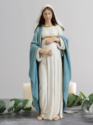 product_02 Grace4Joy 9.5" Pregnant Virgin Mary Statue (Virgen De La Dulce Espera)