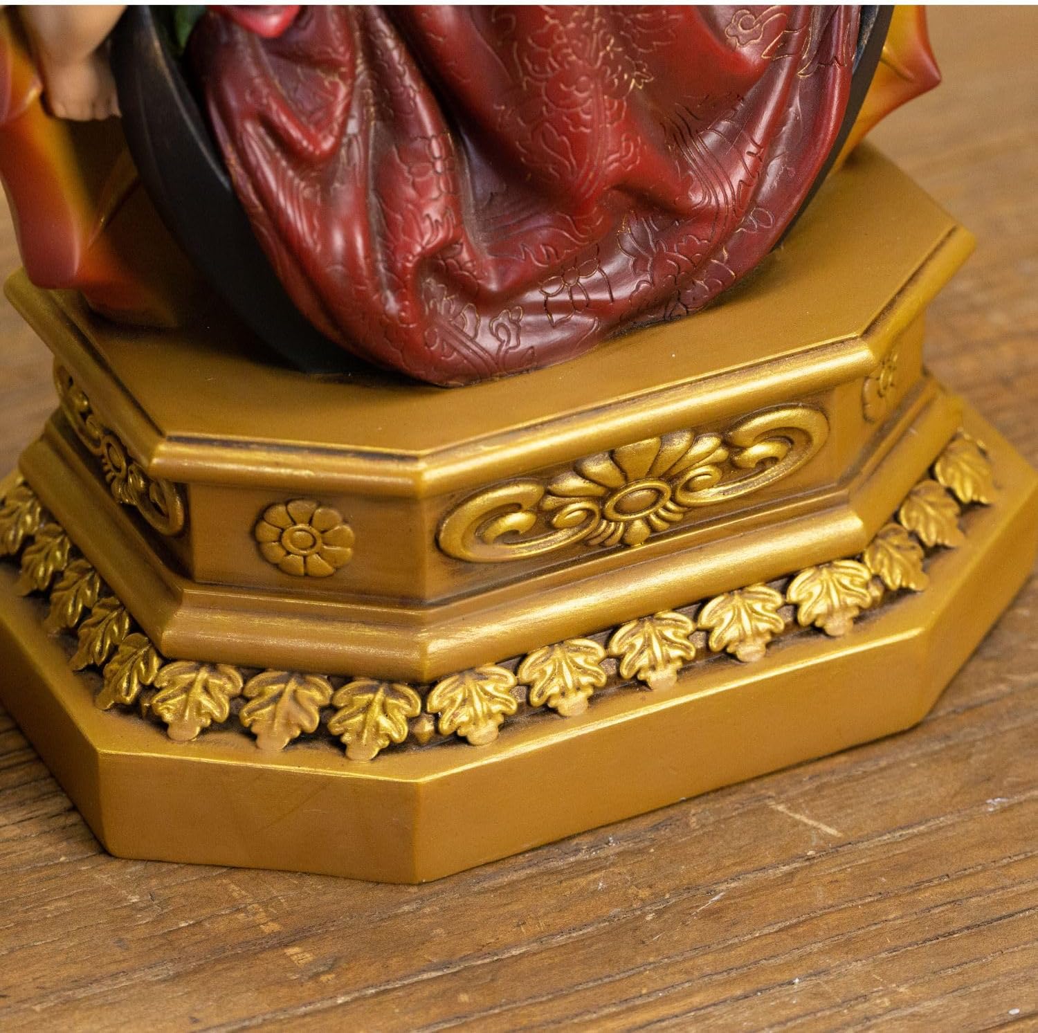 Grace4Joy 24 Inches Our Lady of Guadalupe Statue - Hand Painted Resin Virgen de Guadalupe with Angels Catholic Garden & Home Decor - Image 8